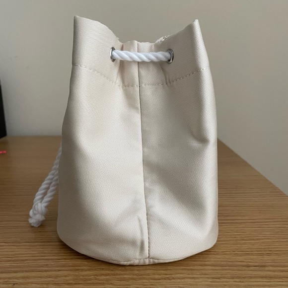 NEW Beige Dior Embroidered Drawstring Pouch with Box - Picture 3 of 8